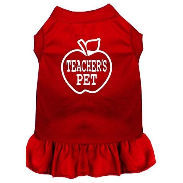 Petpal Teachers Pet Screen Print Dog Dress; Red - Medium PE821056